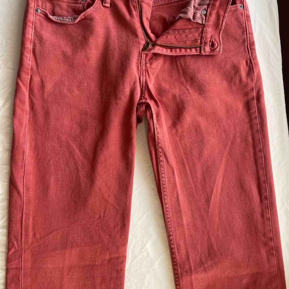 Men's Levi’s 514 Straight Fit Jeans – W32 L34 - Coral / dusty red - Picture 6 of 6